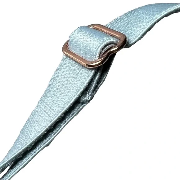 Aerie Size Large Light Blue Lace Bralette Adjustable Crisscross Back Delicates - Picture 7 of 16